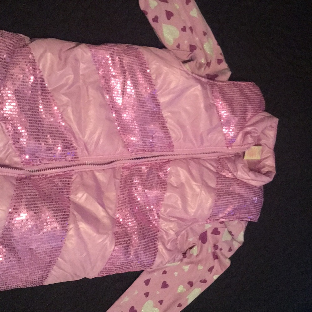 Long sleeve purple shirt with sequin vest